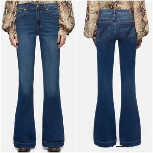 7 for all mankind DOJO flare jeans in Slim Illusion: Medium Melrose Size 24